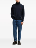 Maille Pull Ami de coeur Ami PARIS Bleu Homme