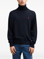 Maille Pull Ami de coeur Ami PARIS Bleu Homme