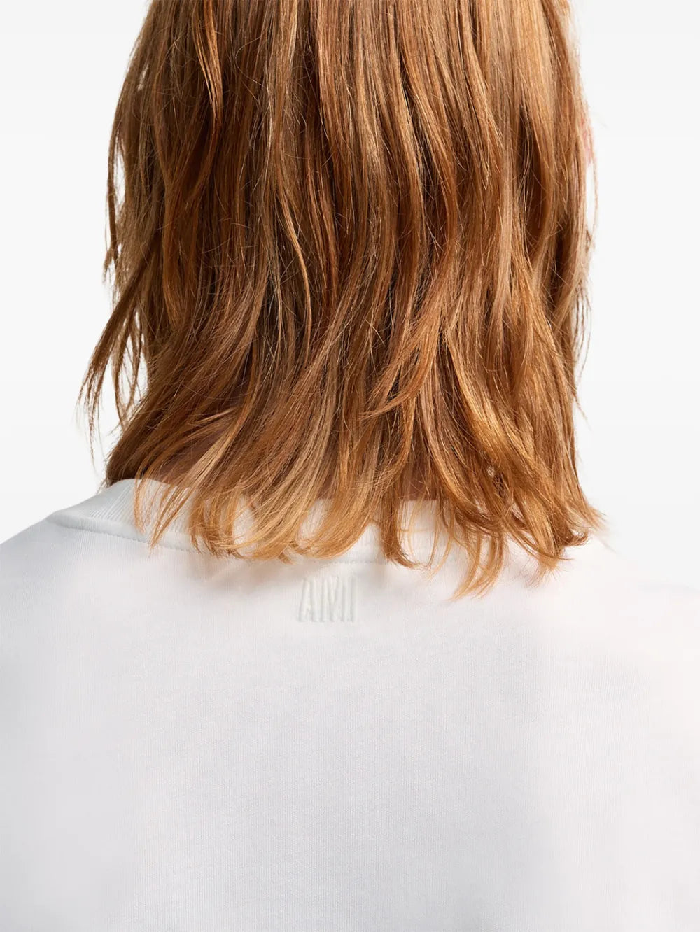 Camisetas T-Shirt de Manga Longa Ami PARIS Branco Unissex