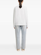 Camisetas T-Shirt de Manga Longa Ami PARIS Branco Unissex