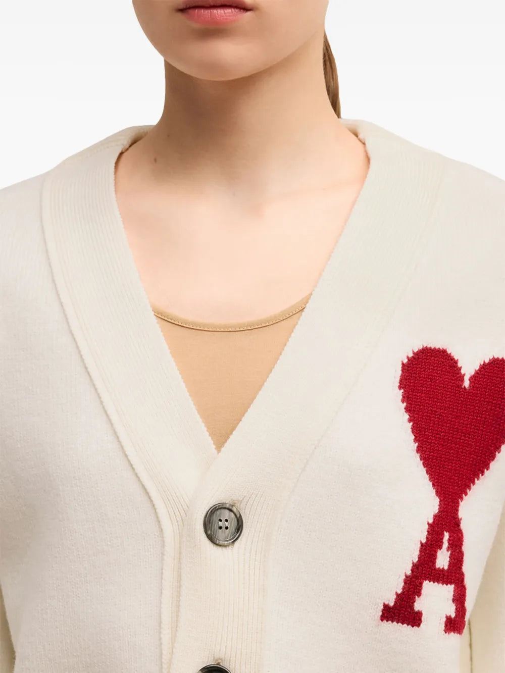 Maglieria Cardigan Ami de Coeur Ami PARIS Bianco Unisex