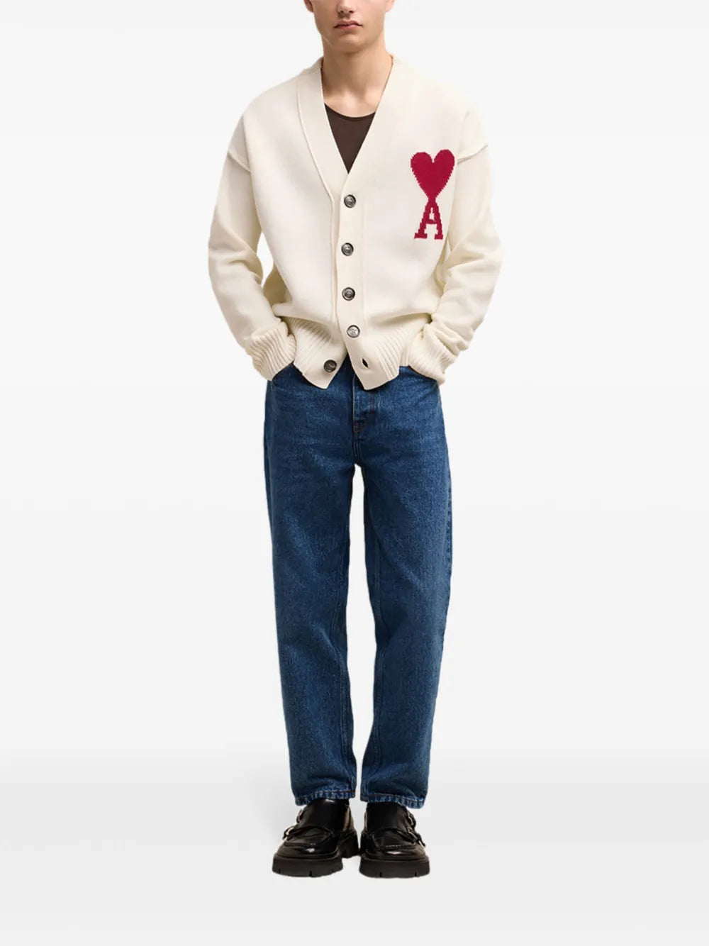 Maglieria Cardigan Ami de Coeur Ami PARIS Bianco Unisex