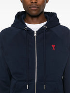 Sweatshirts Sweat zippé Ami de coeur Ami PARIS Bleu foncé Unisexe