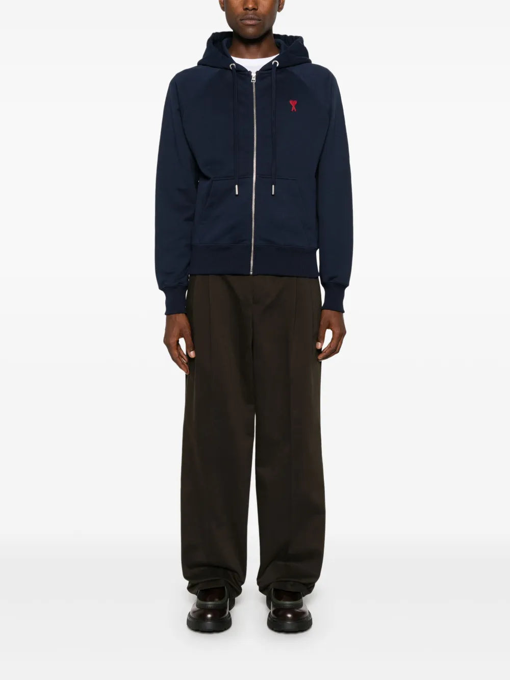 Sweatshirts Sweat zippé Ami de coeur Ami PARIS Bleu foncé Unisexe