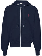 Sweatshirts Sweat zippé Ami de coeur Ami PARIS Bleu foncé Unisexe