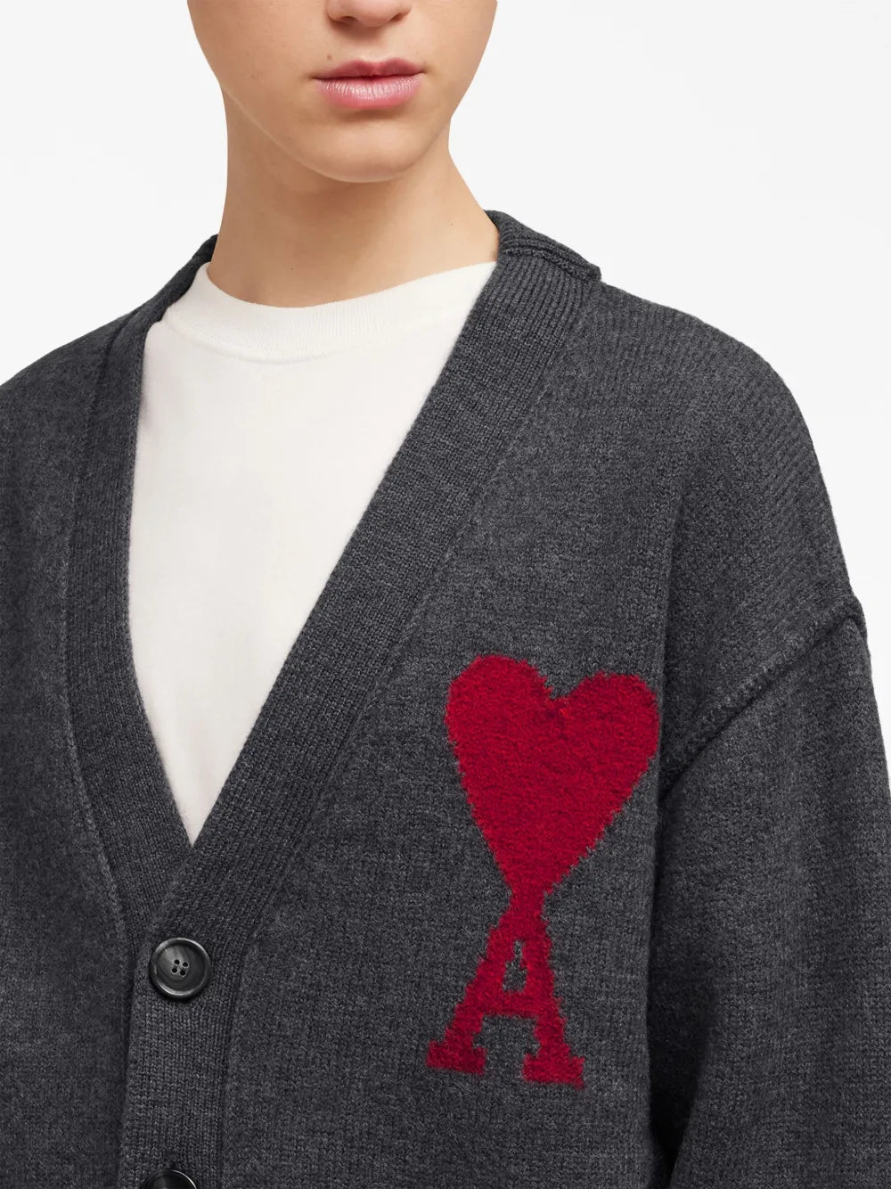 Strickwaren Ami de Coeur Cardigan Ami PARIS Grau Unisex