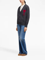 Strickwaren Ami de Coeur Cardigan Ami PARIS Grau Unisex