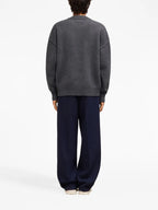 Malhas Sweater Red Heart Ami Ami PARIS Cinza Unissex