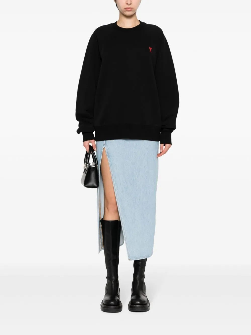 Sweatshirts Ami de Coeur Sweatshirt Ami PARIS Black Unisex