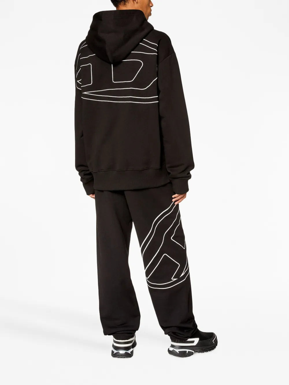 Moletons Hoodie S-Macs-Megoval Diesel Preto Homens