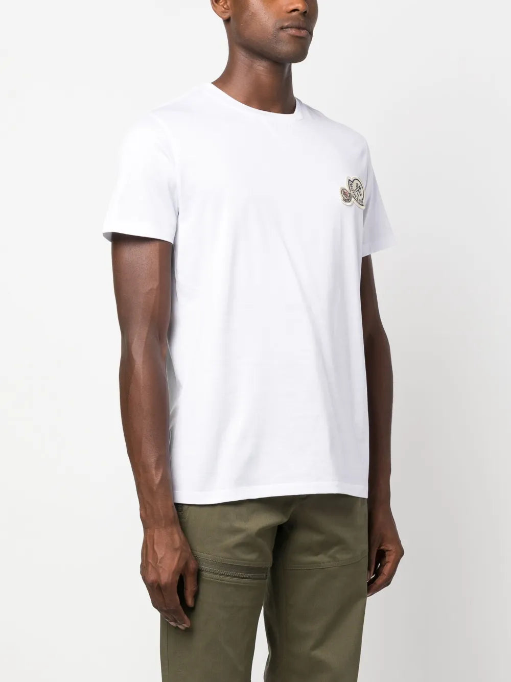 Tシャツ ロゴTシャツ Moncler 白 男