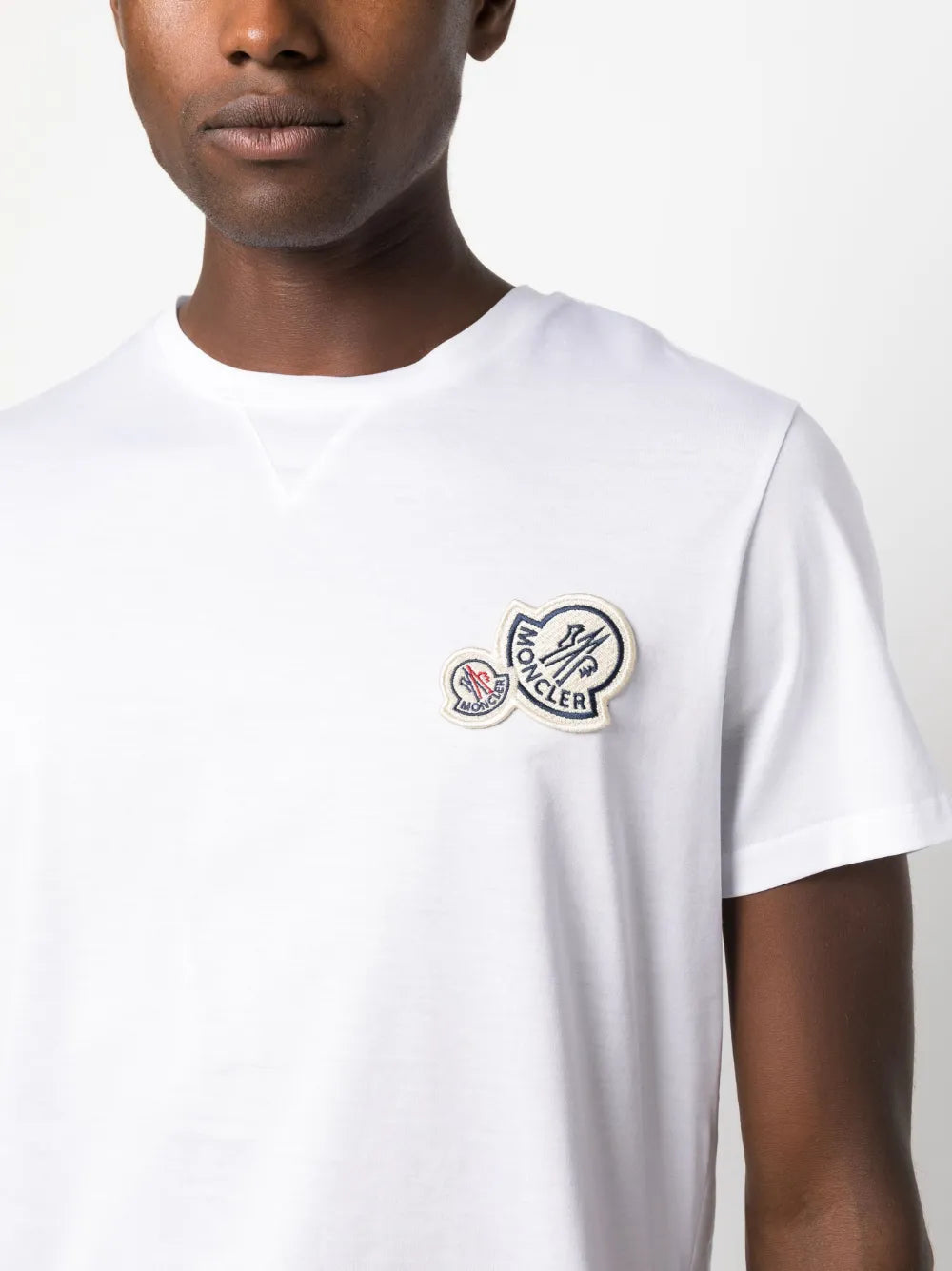 Tシャツ ロゴTシャツ Moncler 白 男