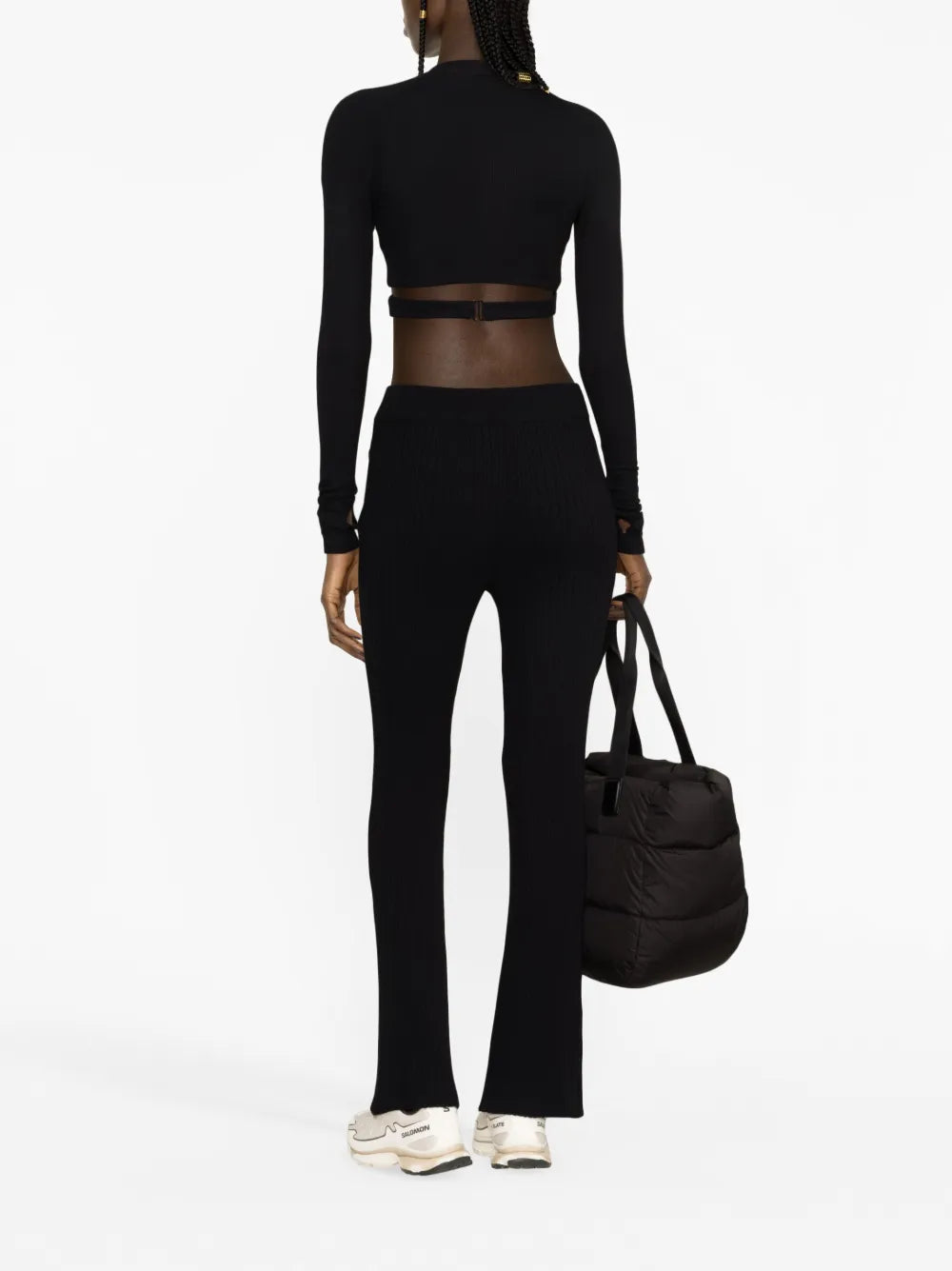 Hosen Rippelhosen Moncler Schwarz Femme