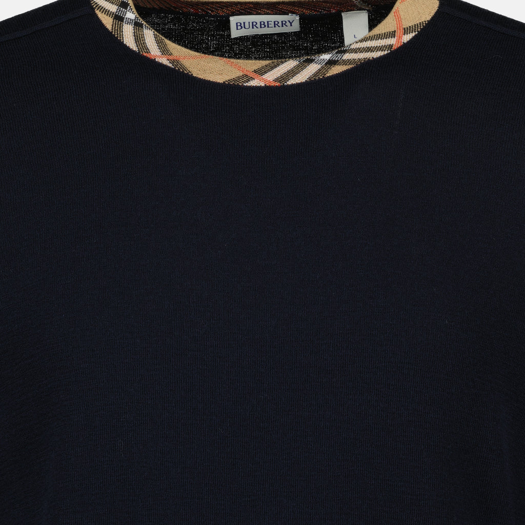 Bild des Burberry Herren Pullovers mit Karomuster aus Wolle - Herbst-Winter 2025 - Detailansicht_5