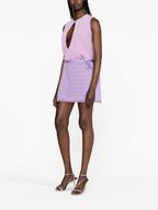 Jupes Mini-jupe Versace Allover Versace Violet Femme