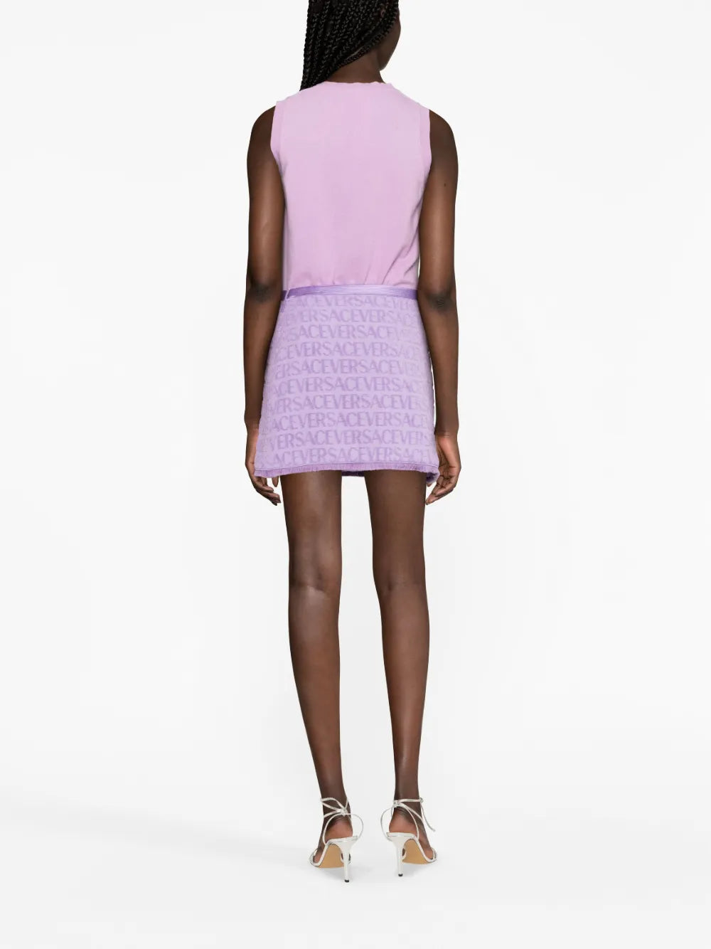 Jupes Mini-jupe Versace Allover Versace Violet Femme