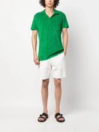 Polos Polo en coton éponge Orlebar Brown Vert Homme