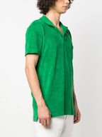 Polos Polo en coton éponge Orlebar Brown Vert Homme