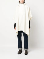 Giacche Cappotto di Lana Moncler Bianco Femme