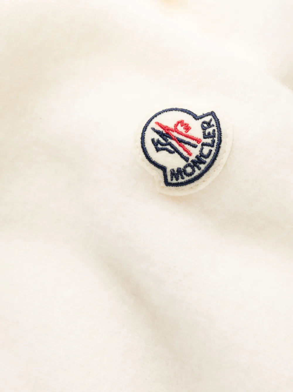 Giacche Cappotto di Lana Moncler Bianco Femme