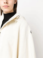 Giacche Cappotto di Lana Moncler Bianco Femme