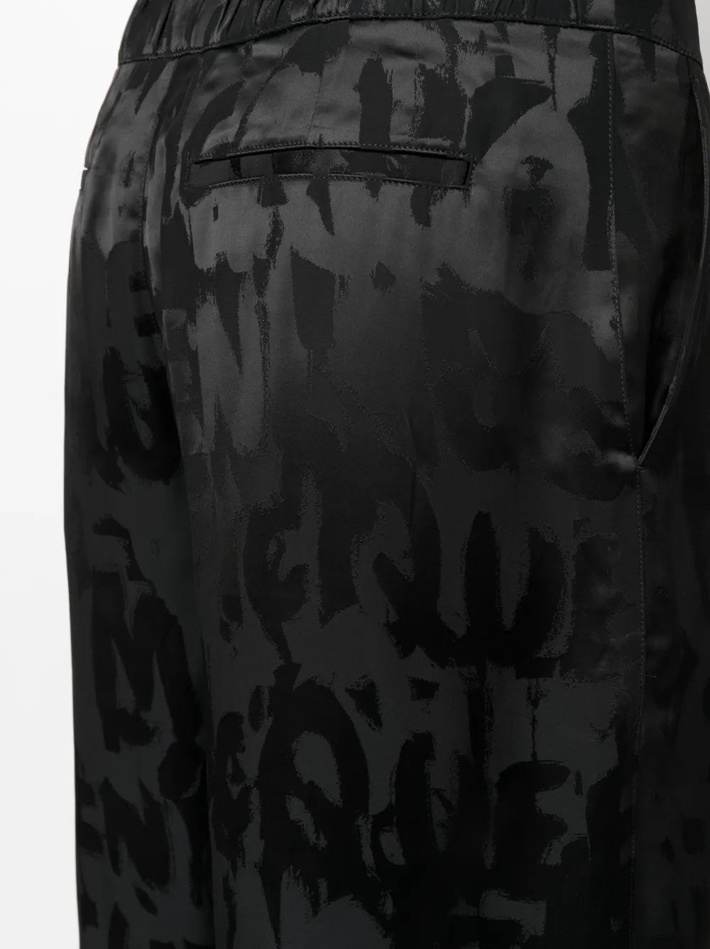 Shorts Short Graffiti Alexander McQueen Noir Homme