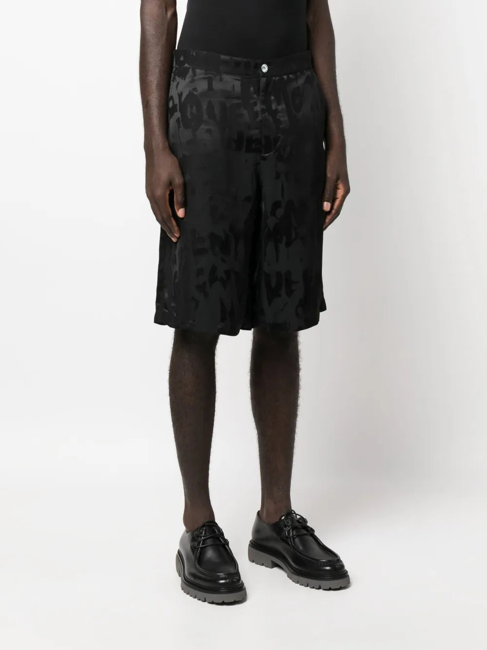 Shorts Short Graffiti Alexander McQueen Noir Homme