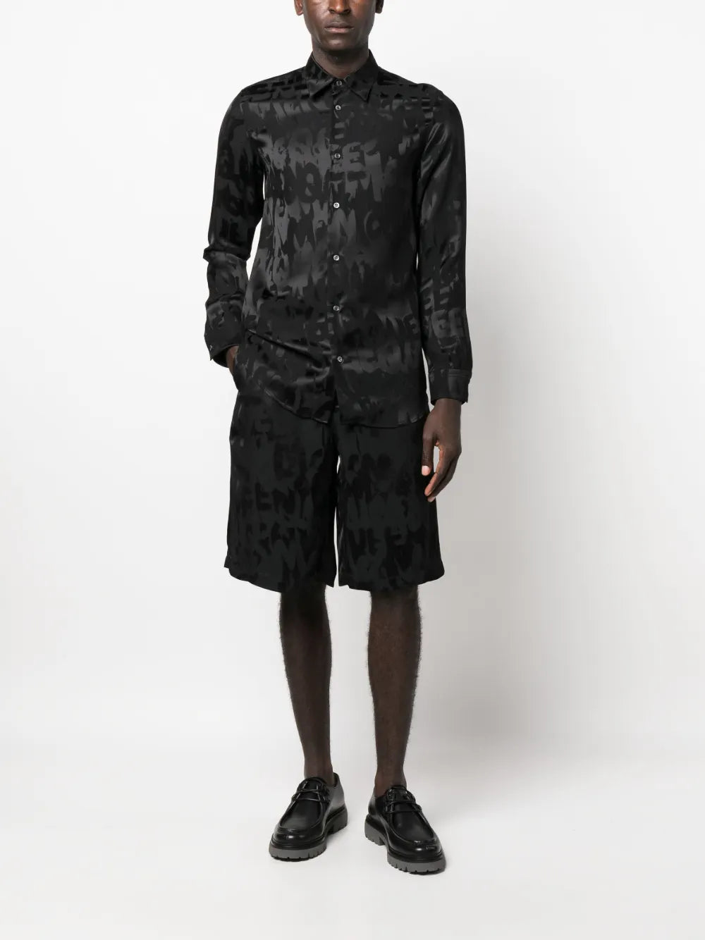 Shorts Short Graffiti Alexander McQueen Noir Homme