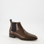 Image of the Pas Des Dieux ankle boots by Valentino Garavani for Men - Autumn-Winter 2025 Season - Three-quarter front-right view