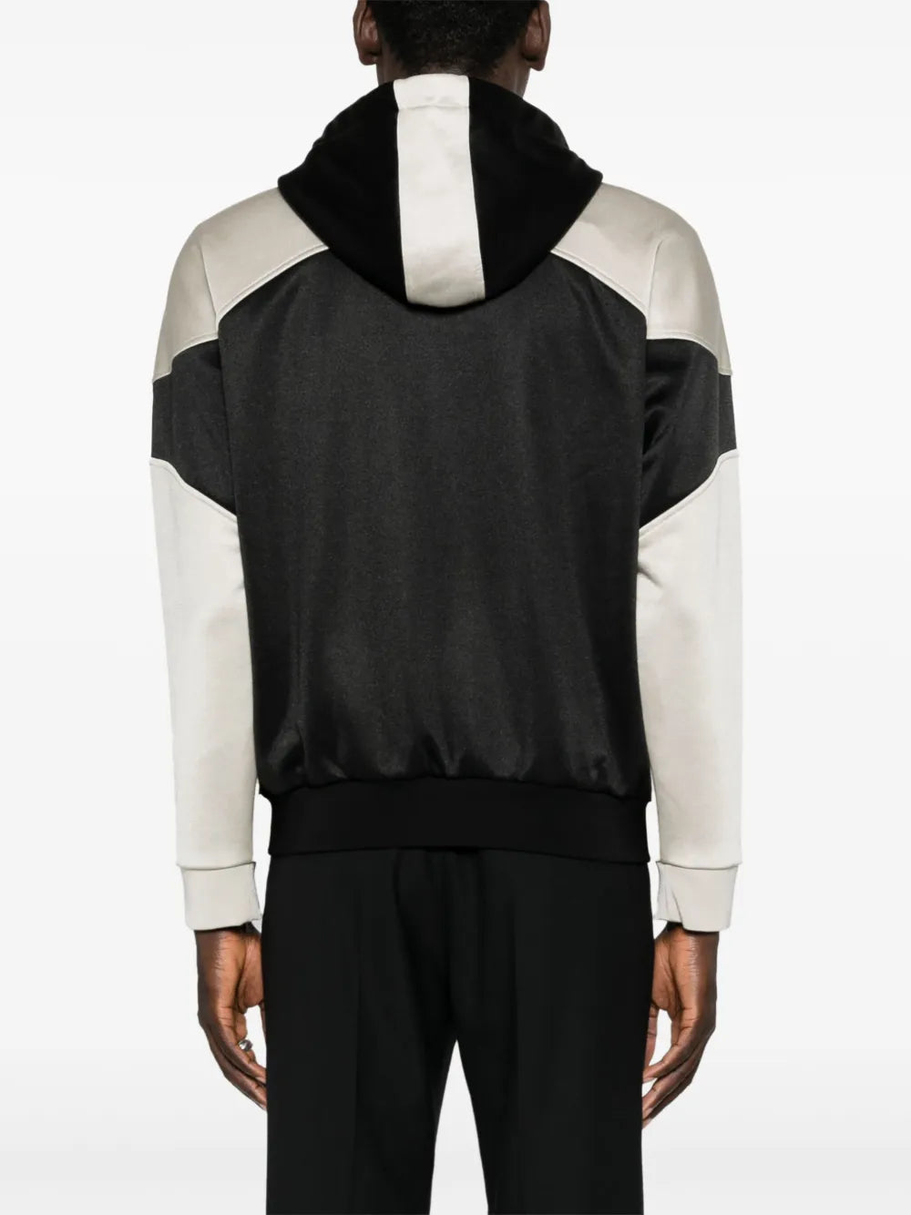 Jackets Two-tone Zip Sweatshirt Saint Laurent Black Homme