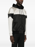 Jacken Zweifarbiger Zip-Pullover Saint Laurent Schwarz Homme