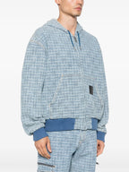 Sweatshirts 4G Denim Zip-Up Sweatshirt Givenchy Blue Man