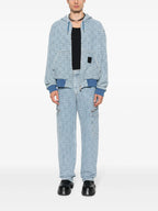 Sweatshirts 4G Denim Zip-Up Sweatshirt Givenchy Blue Man