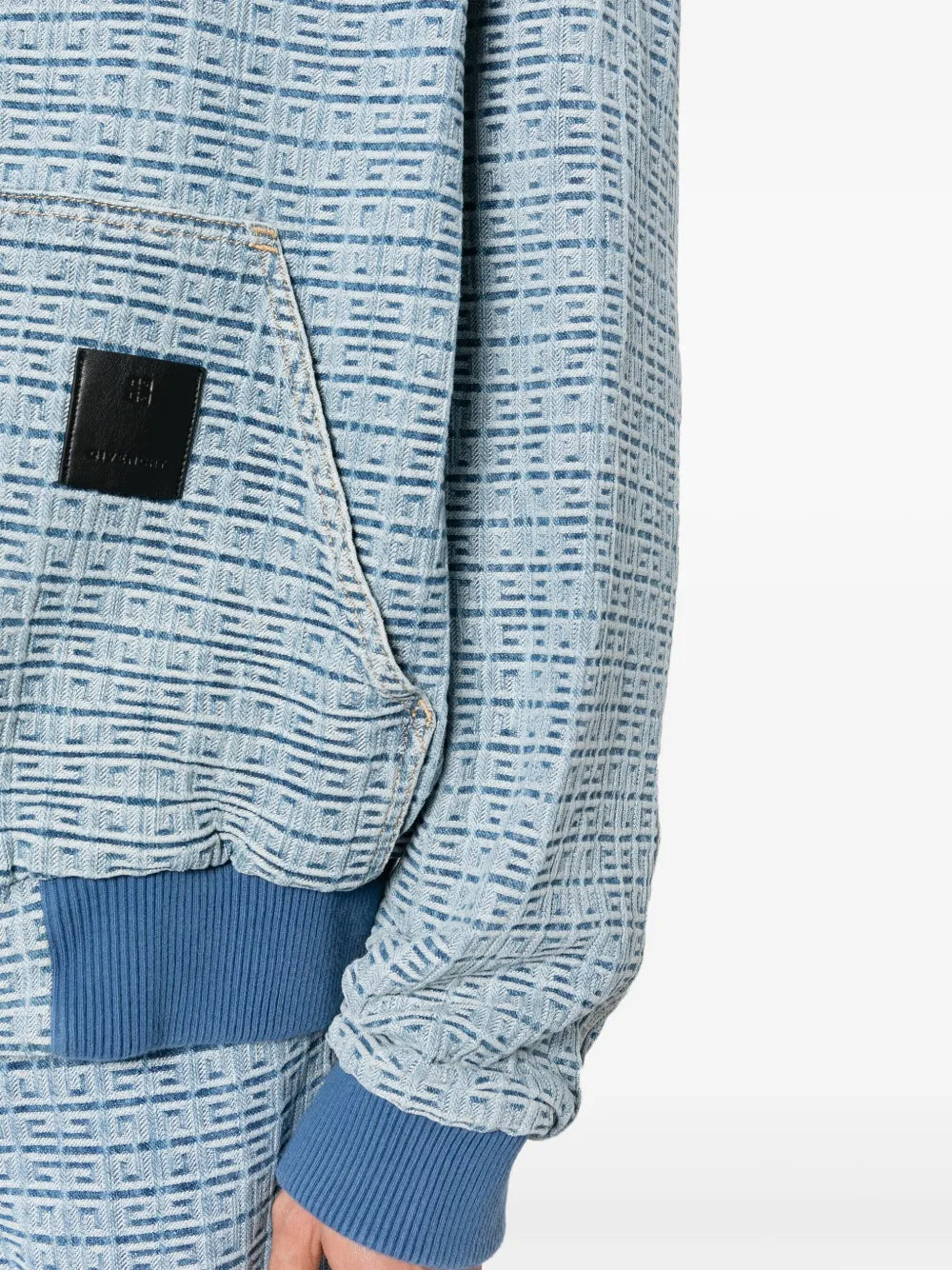 Sweatshirts 4G Denim Zip-Up Sweatshirt Givenchy Blue Man