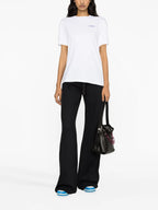 Pantaloni Pantaloni Jogging Ampi Off-White Nero Femme