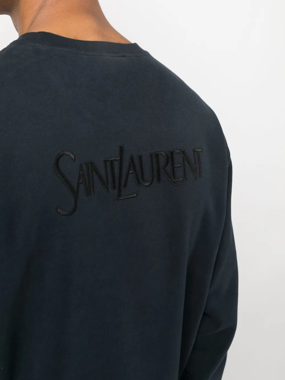 Sweatshirts Sweatshirt à logo Saint Laurent Bleu foncé Homme