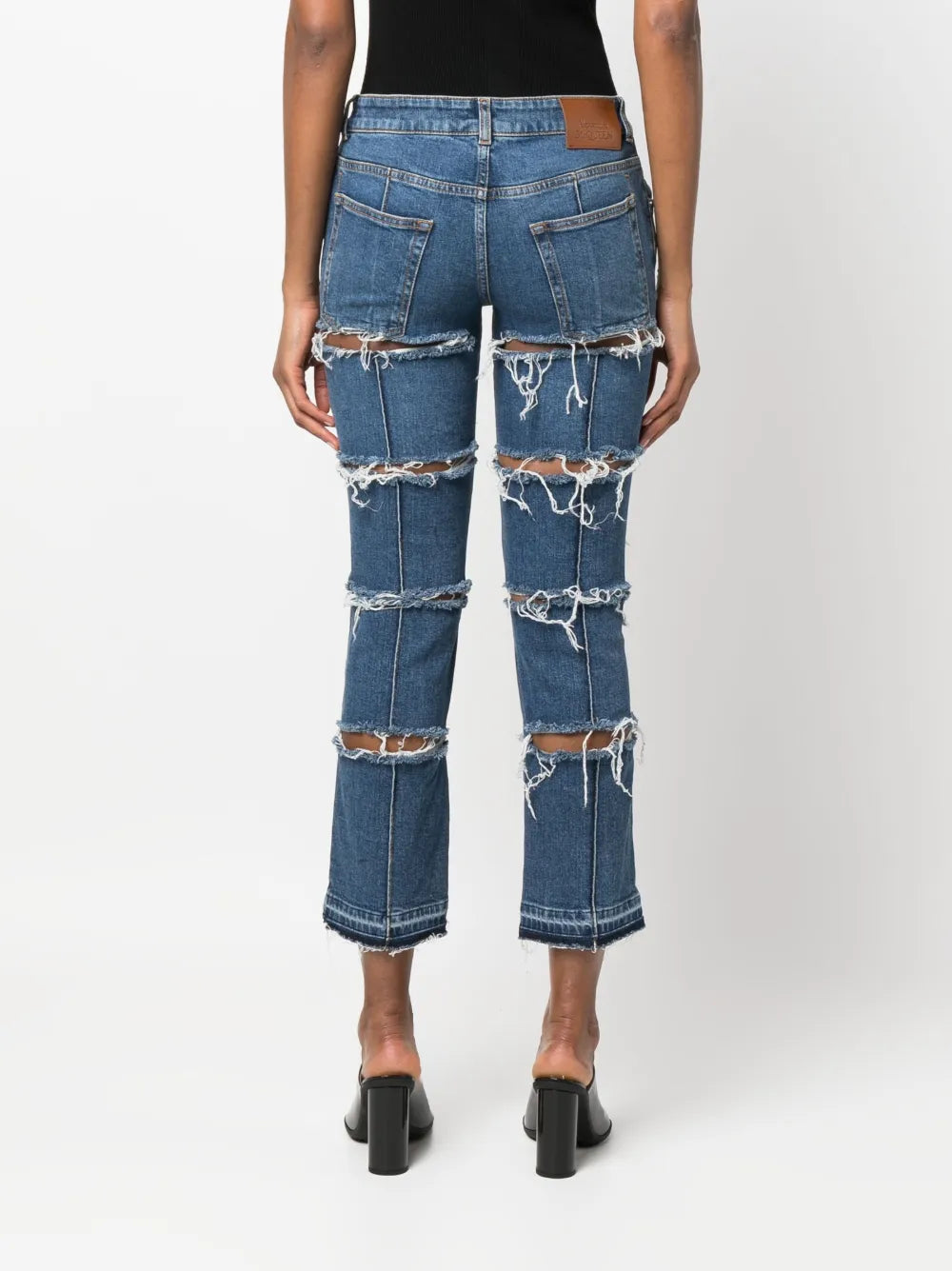 Hosen Jeanshose Alexander McQueen Blau Femme