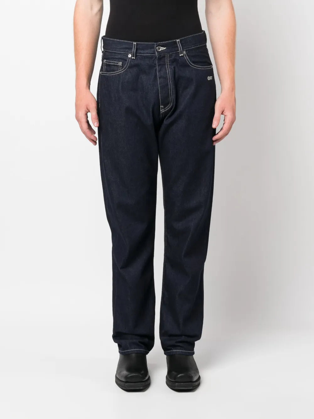 Pantalons Jean droit Off Skate Off-White Bleu foncé Homme