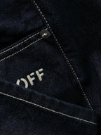 Pantaloni Jeans Straight Off Skate Off-White Blu scuro Homme