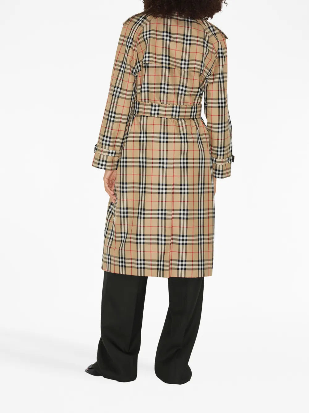 Manteaux Trench-coat à carreaux Burberry Beige Femme