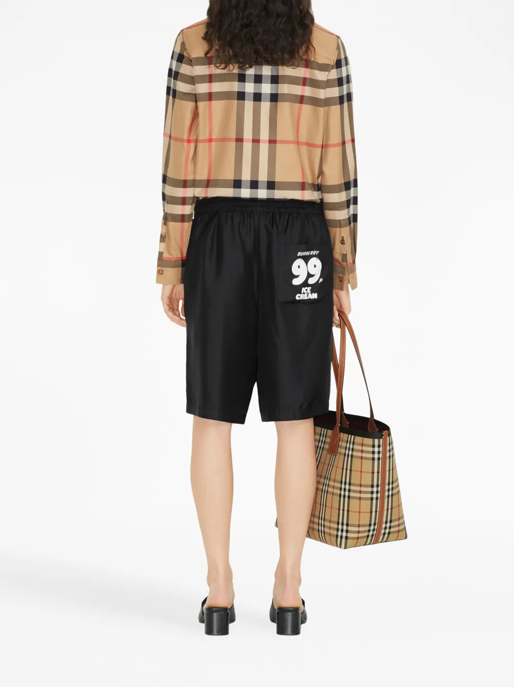Camicie Camicia a Quadri Burberry Beige Femme