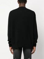 Maille Pull à logo Palm Angels Noir Homme