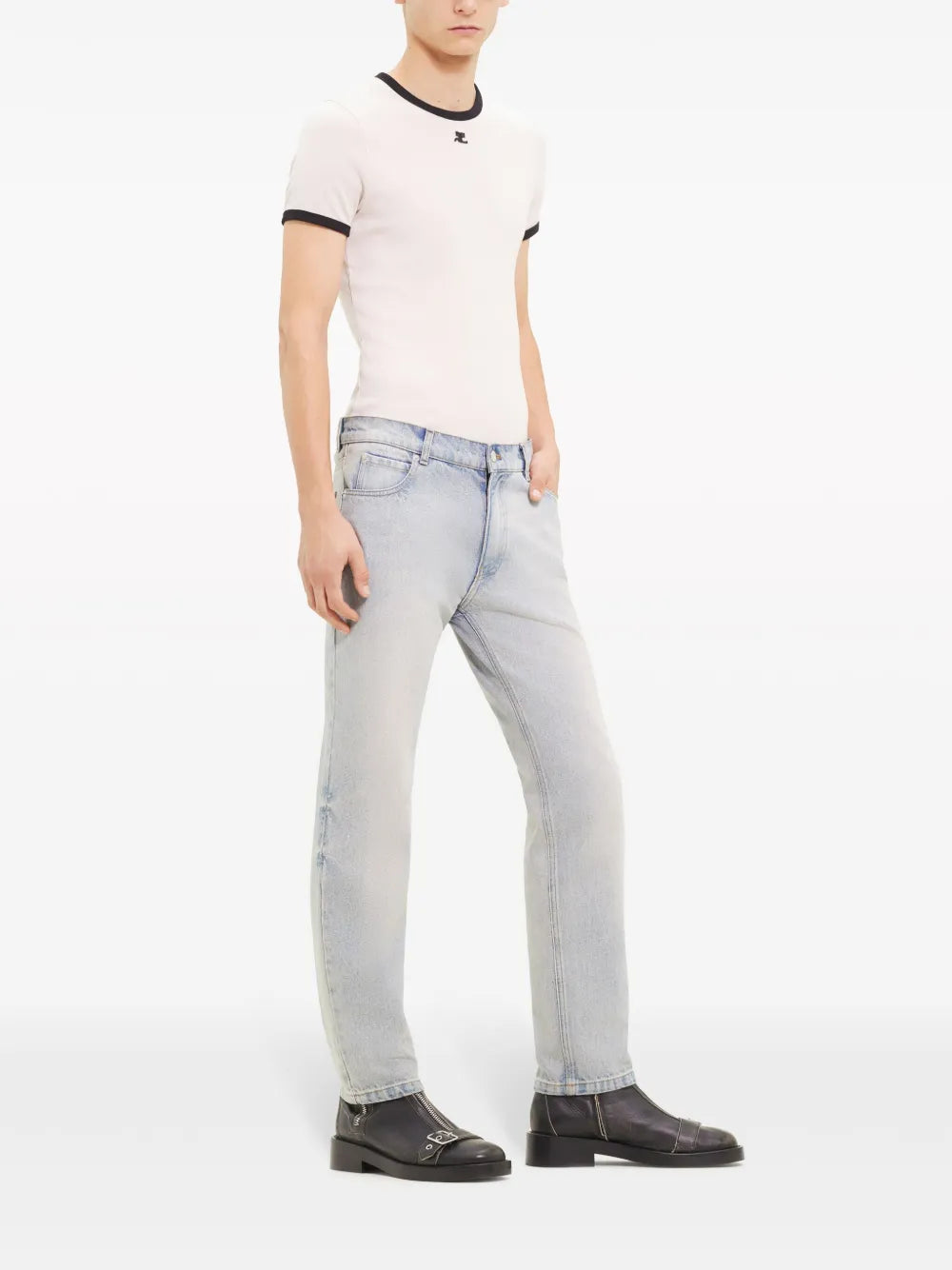 Hosen Gerade Jeans Courrèges Blau Homme