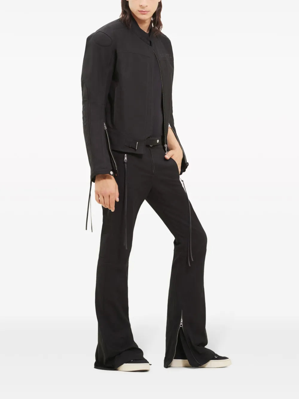 Jaquetas Jaqueta Biker Courrèges Preto Homme