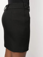 Skirts Mini Viscose Skirt Off-White Black Women