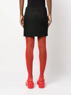 Skirts Mini Viscose Skirt Off-White Black Women