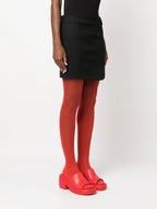 Skirts Mini Viscose Skirt Off-White Black Women