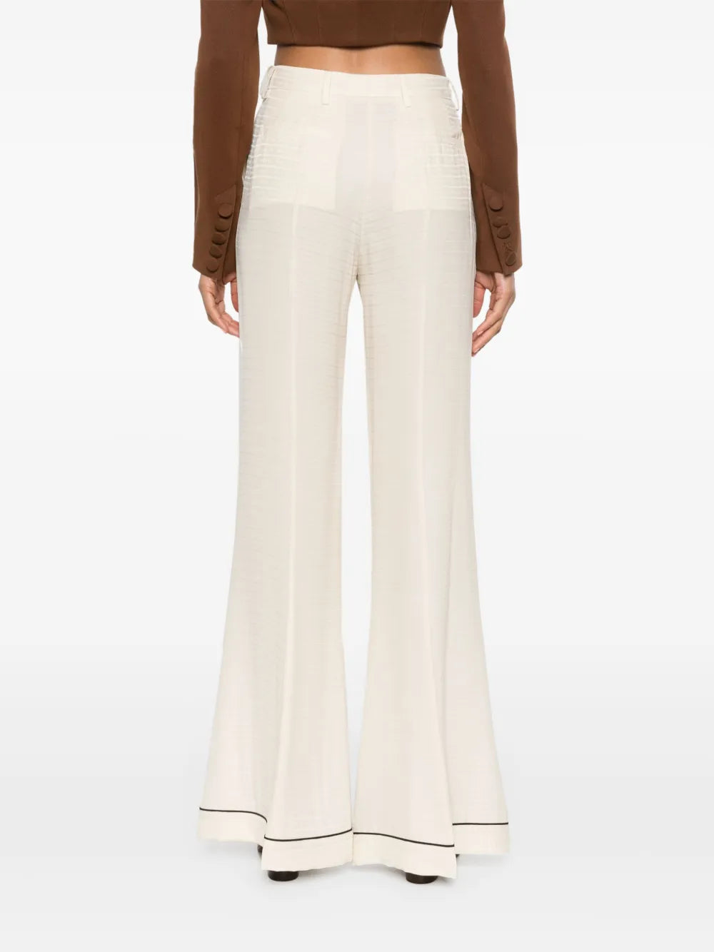 Pantaloni Pantaloni in Seta Prada Beige Femme