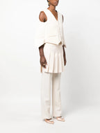 Chaquetas Chaleco Sin Mangas Fendi Beige Femme