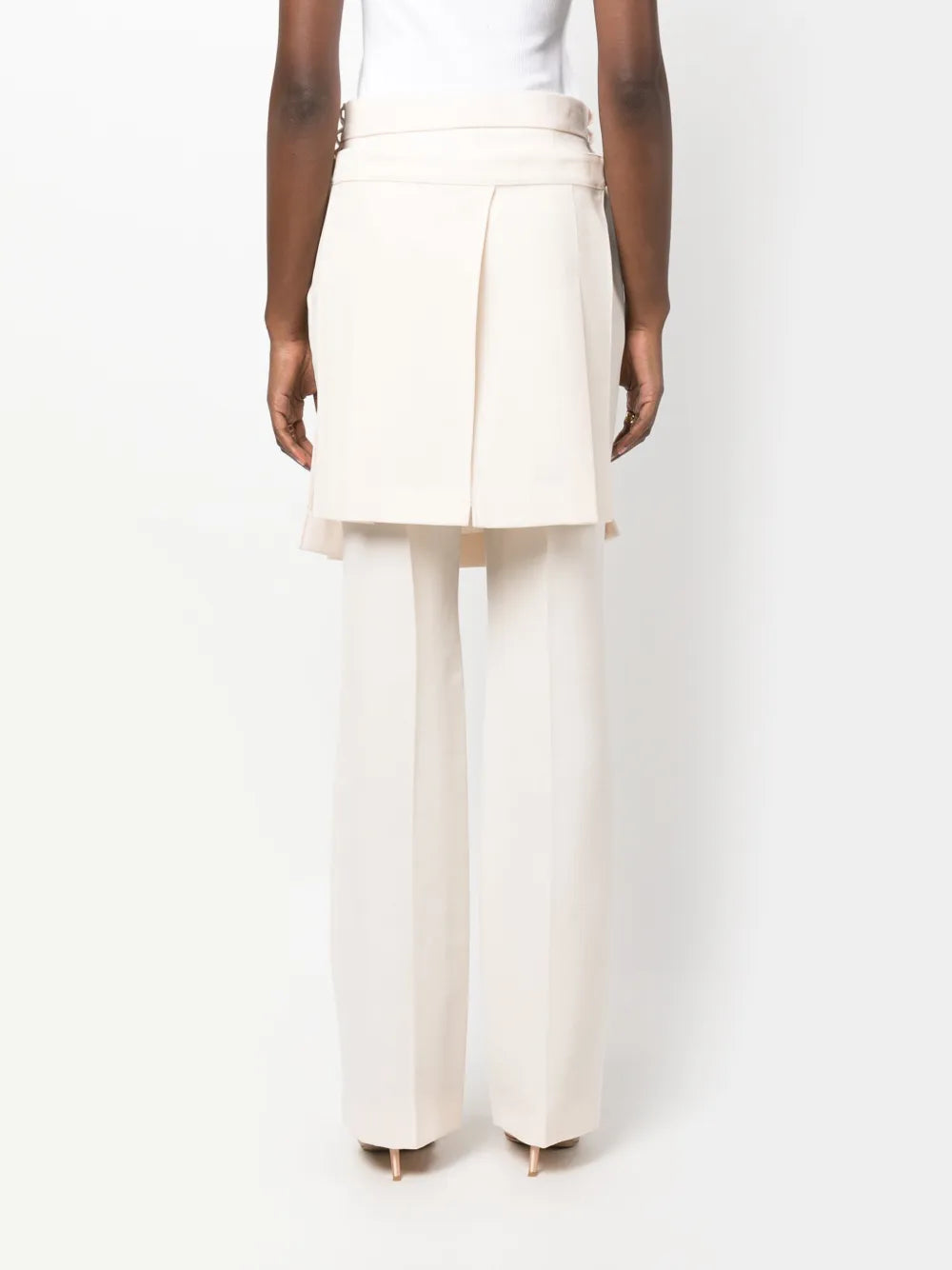 Pantalons Pantalon en laine Fendi Rose Femme